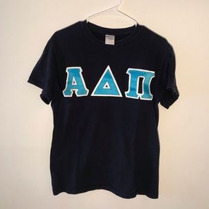 Navy ΑΔΠ Letters Tee